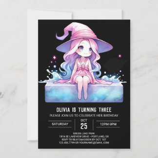 Whimsikkids Wizard Geburtstag Einladung