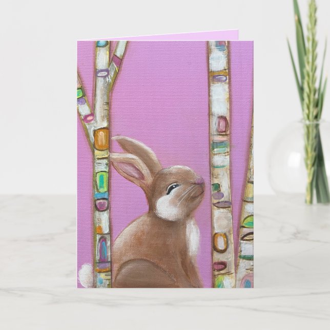 Whimsikkunst Bunny 2 Karte (Vorderseite)