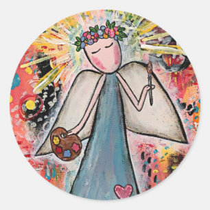 Whimsikkünstler Runder Aufkleber