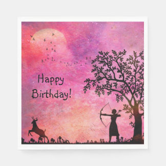 Whimsikszene Geburtstag Serviette