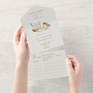 Whimsikum bald weg Brautparty All In One Einladung