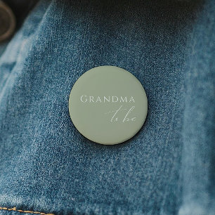 Whimsisage Green Baby Dusche Oma zu sein Button