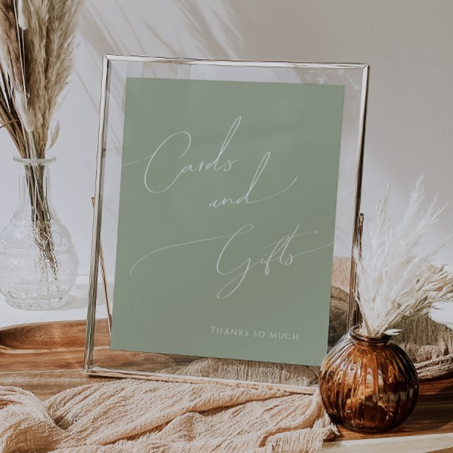 Whimsisage Green Baby Duschkarten und Geschenke Poster (Von Creator hochgeladen)