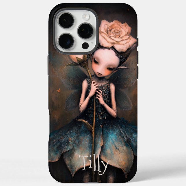 Whimsisch Gothic Fairy Dark Fantasy Personalisiert Case-Mate iPhone Hülle (Rückseite)