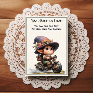 Whimsische alltägliche sentimentale Steampunk-Kuns Postkarte