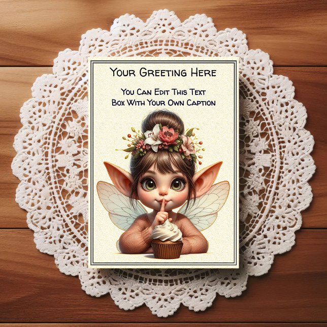 Whimsische Alltags-Sentiment-Geschichtenbuch-Fee Postkarte (Von Creator hochgeladen)