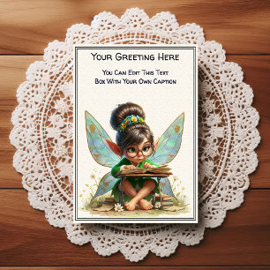Whimsische Alltags-Sentiment-Geschichtenbuch-Fee Postkarte