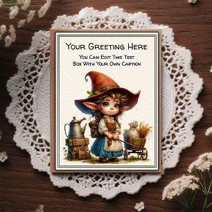 Whimsische Alltags-Sentiment-Geschichtenbuch-Kunst Postkarte