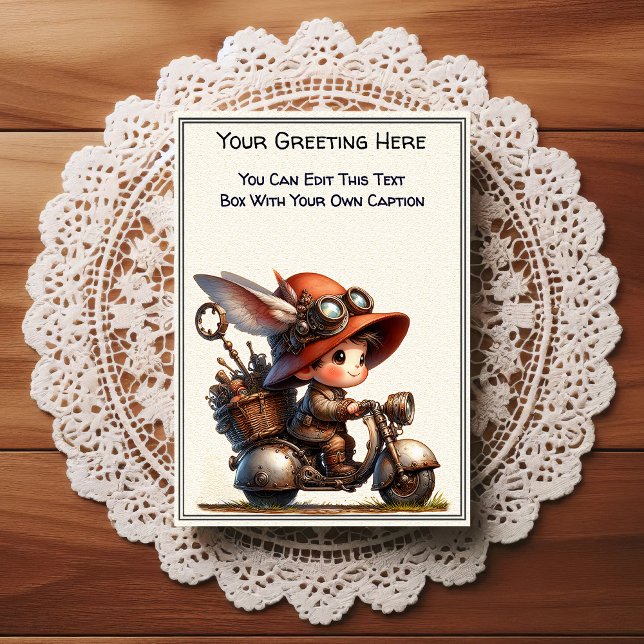Whimsische Alltags-Sentiment-Steampunk-Kunst   Postkarte (Von Creator hochgeladen)