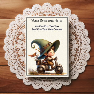 Whimsische Alltags-Sentiment-Steampunk-Kunst   Postkarte