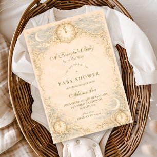 Whimsische Baby Shower im Erbstil Einladung