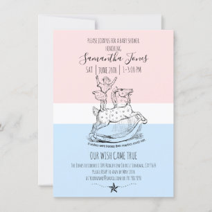 Whimsische Babyparty Baby-Pastellfarben Einladung