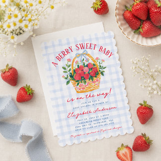 Whimsische Berry Sweet Babyshower-Einladung Einladung