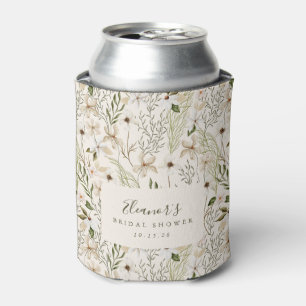 Whimsische Boho-Grünpflanzen-Hochzeitsdusche Dosenkühler