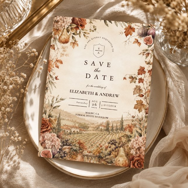 Whimsische Boho-Herbsthochzeit Save The Date (Von Creator hochgeladen)
