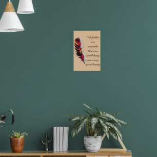 Whimsische Federn: Eine Sammlung ätherischer Kunst Poster
