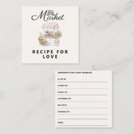 Whimsische Frisch-auf-dem-Markt-Brautparty Begleitkarte