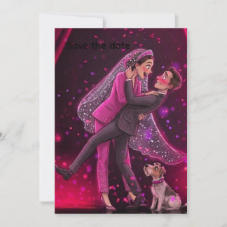 Whimsische Hochzeit - 'Save the Date' mit CuInvita Einladung