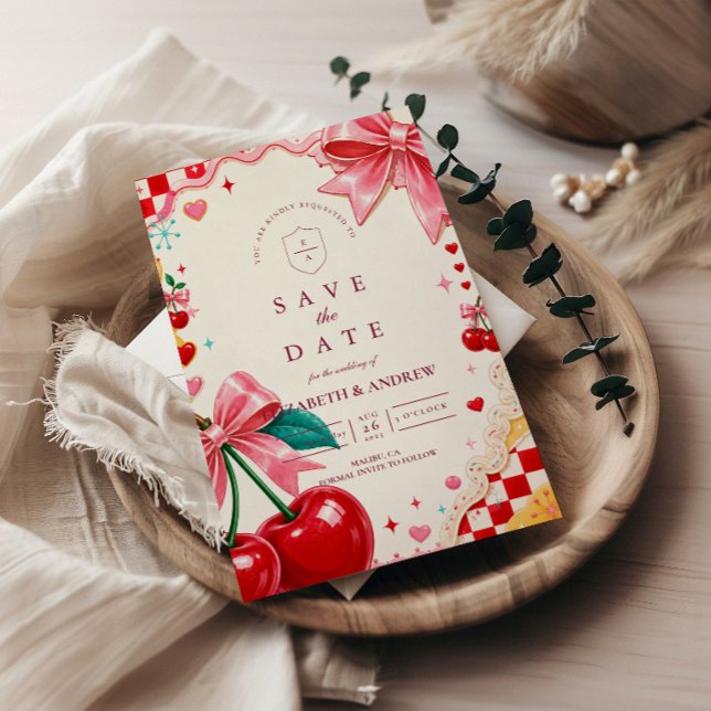 Whimsische Kitsch-Hochzeit Save The Date (Von Creator hochgeladen)