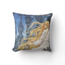 Whimsische Märchen Vintage Rapunzel Art Nouveau