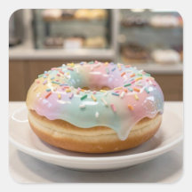 Whimsische Pastell-Glasur-Donut-Glanz