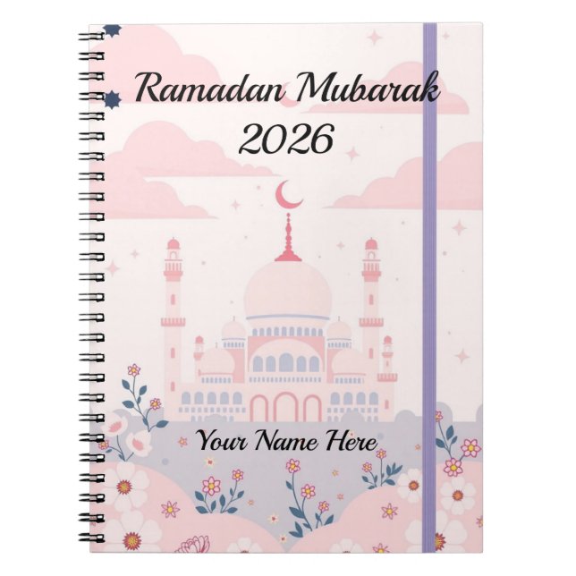 Whimsische Pastell-Islam-Kunst Notizblock (Vorderseite)