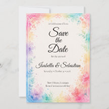 Whimsische Pastell-Wasserfarben-Romanze Hochzeit