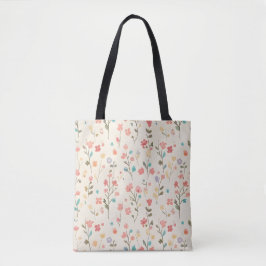 Whimsische Pastell-Wildblumenwiese