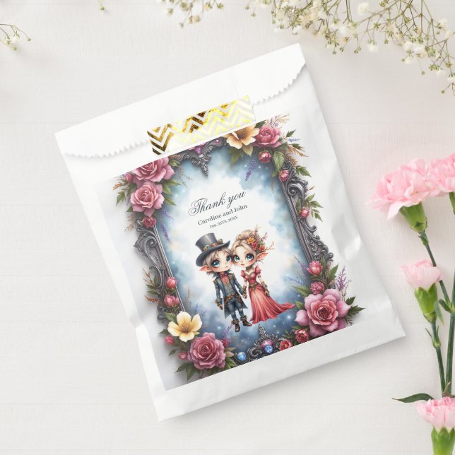 Whimsische Steampunk-Elfen-Hochzeit Geschenktütchen (Versiegelt)