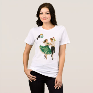 Whimsische Vintage-Volkstanz-Romantik-Kunstgestalt Tri-Blend Shirt