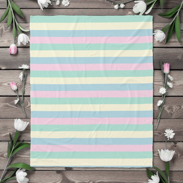 Whimsische Wasserfarbe-Pastellfarben Fleecedecke (Von Creator hochgeladen)