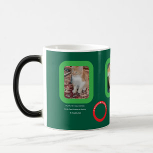 Whimsische Weihnachts-Gingermaus Verwandlungstasse