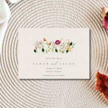 Whimsische Wildblumen-Hochzeit
