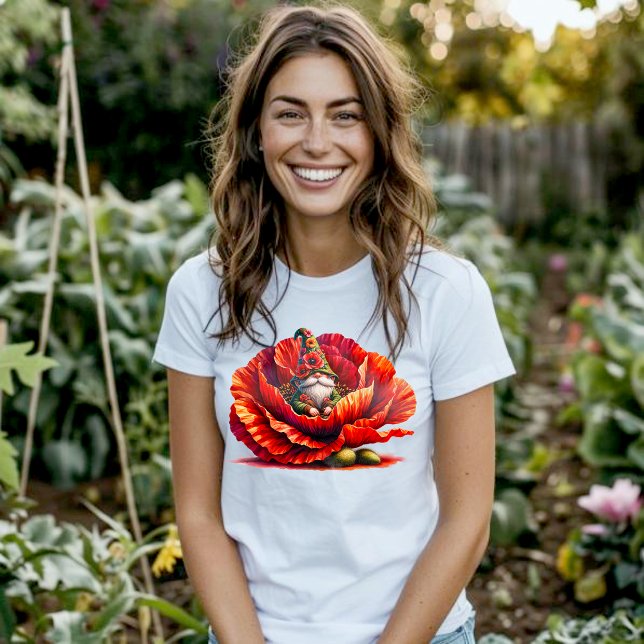 Whimsischer Aquarellgarten T-Shirt (Von Creator hochgeladen)