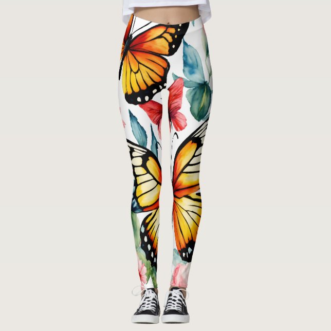Whimsischer Aquarellraum T - Shirt Leggings (Vorderseite)