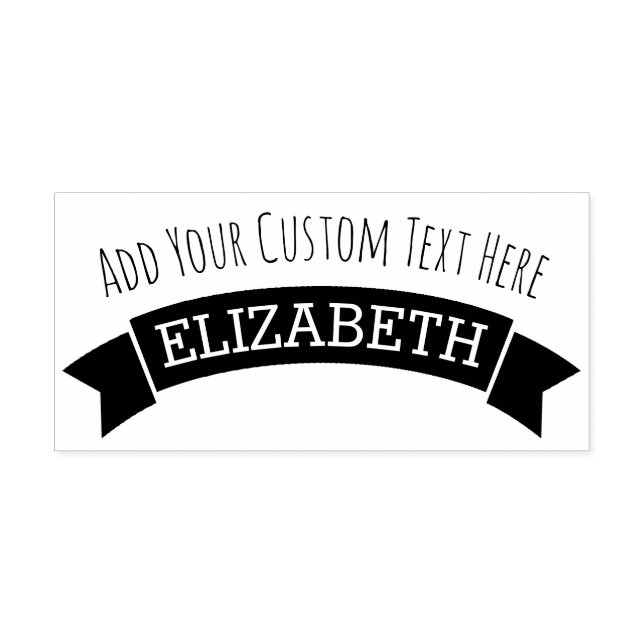 Whimsischer Banner mit benutzerdefiniertem Text un Permastempel (Design)