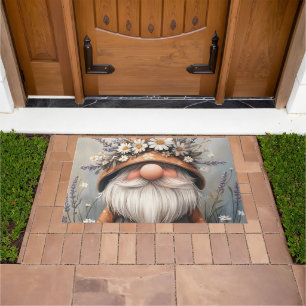 Whimsischer Blume Gnome: Adorable Water Color Art Fußmatte