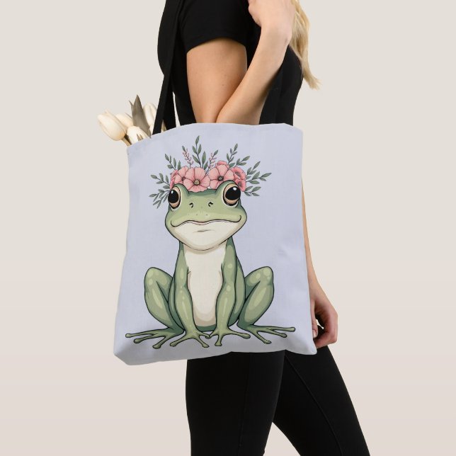 Whimsischer Blumenfrosch Kernkunst (Von Nahem)