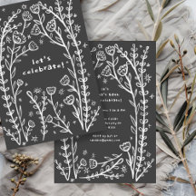 Whimsischer Blumenstrauß Niedliche Geburtstag Part