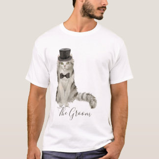 Whimsischer Blütenkatzenkatze T-Shirt