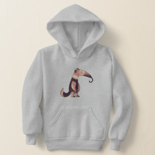 Whimsischer Cartoon Anteater Art Hoodie