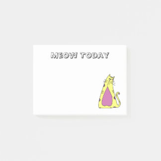 Whimsischer Cartoon Cat Post-it Klebezettel
