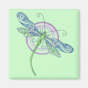 Whimsischer Dragonfly Magnet
