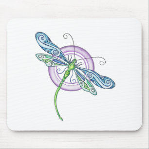 Whimsischer Dragonfly Mousepad