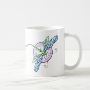 Whimsischer Dragonfly Tasse