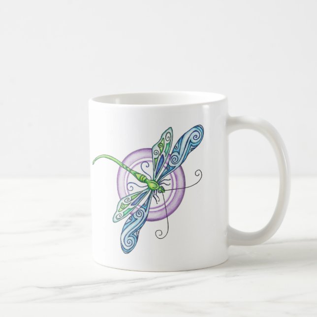 Whimsischer Dragonfly Tasse (Rechts)