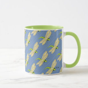 Whimsischer Dragonfly Tasse