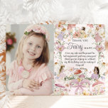 Whimsischer Fairies Geburtstag Blumengarten Bild Dankeskarte<br><div class="desc">Personalisieren Sie dieses skurrile Geburtstagsbild dank Ihrer Karte einfach und schnell. Klicken Sie einfach auf die Schaltfläche Bearbeiten mit Entwurfswerkzeugen, um die Texte zu bearbeiten, Schriftart und Schriftart zu ändern. Mit handgezeichnet Feen in Aquarellfarbe in einer verzauberten Wildblume Wiese. Matching-Elemente im Speicher verfügbar. Alle Texte sind editierbar! c) Somerset Fine...</div>