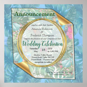 Whimsischer Fantasiewelt mit tropischem Geschmack Poster