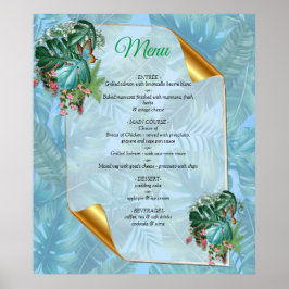 Whimsischer Fantasiewelt mit tropischem Geschmack Poster